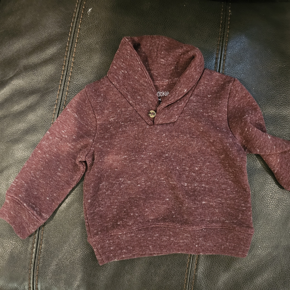 Cozy Maroon Toddler Sweater
